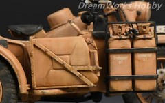 Award Winner Built Schuco Diecast 1/10 BMW R75 Motorcyle Sidecar DAK+Rebuilt