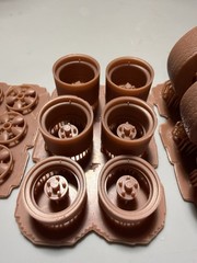 1/25th 2 Lane Blacktop Wheels & Tire Set 3D Printed
