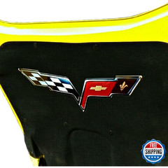 Sr1 Performance C6 Corvette Crossed Flag – Dress Up Accessory Logo