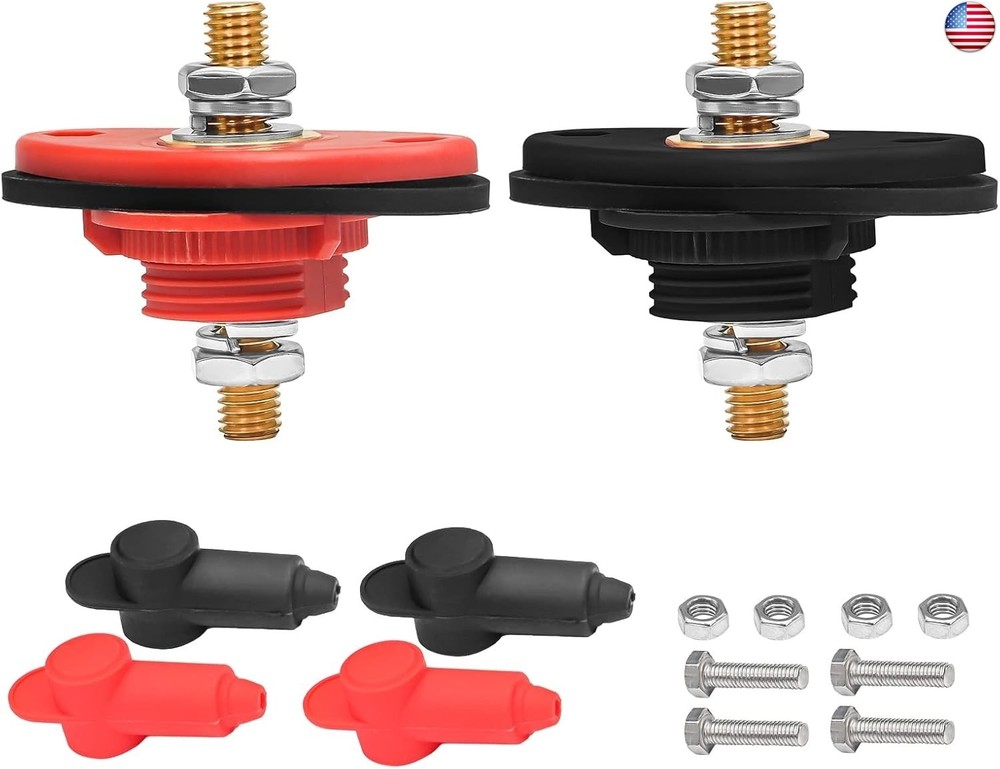 Recoil BTTP-38 Premium High Current 3/8? Feed-Thru Panel Battery Terminal
