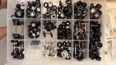 Diecast Model Car Repair Accessories: Decals, Axles, Car Kits, Tires, Wheels.