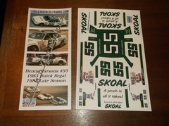 Benny Parsons #55 1983 SKOAL Buick Regal, 1/24/25th scale decals LoboGraphix