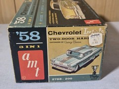 RARE ORG 1/25 AMT ’58 CHEVROLET IMPALA HARDTOP CUSTOMIZING KIT 2758-200 MIB 60s