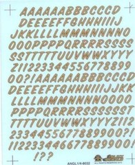 Slixx 8032 Alpha Numeric 1/4″ Drag decal