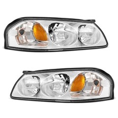 for 2006 2007 2008 2009 2010 2011 A-Chrome Housing Amber Reflector Clear Lens