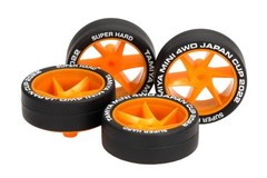 Super Hard Low-Profile Tires & Spiral Wheels J-CUP 2022 Orange