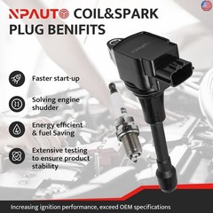 Ignition Coil Packs & Spark Plugs Compatible with V6 3.5L 3.5 2009-2020
