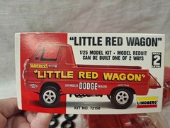 Lindberg “Little Red Wagon” Bill “Maverick” Golden Dodge Model Kit 1:25 NOB