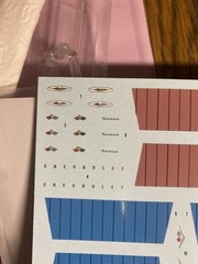 1960 Chevrolet Nomad Station Wagon DECAL SHEET from AMT 1:25 Model Kit 60 DECALS