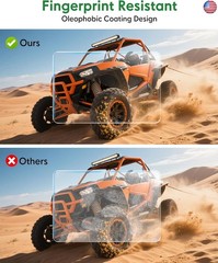7” Ride Command Screen Protector, Tempered Glass Screen Protector Compatible