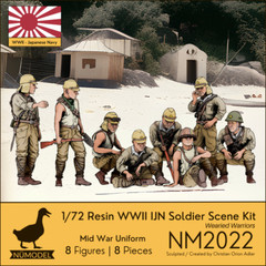 NUMODEL NM0022 | 1/72 Resin WWII Japanese IJN Scene Kit “Wearied Warriors” | 8pc