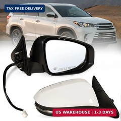 Right Passenger side Mirror Fits 2014-2019 Toyota Highlander With Power Glass