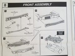 1969 Dodge Super Bee FRONT CROSS BAR / FILLER from Monogram Revell 1:24 Model 69