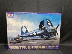 SEALED Tamiya #61085 1/48 VAUGHT F4U-1D CORSAIR w/ MOTO-TUG Model Kit!