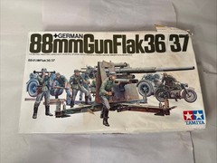 Tamiya 1/35 German 88mm GunFlak 36/37 Super Model Kit Military Miniatures NEW