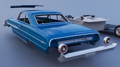 ABS-LIKE RESIN 3D PRINTED 1/18 1964 FORD GALAXIE 500 XL 2-DOOR FULL KIT