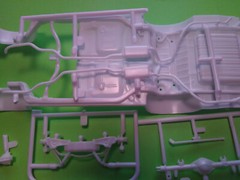 65 1965 Impala SS 396 1/25 frame chassis axle rear end exhaust model car parts