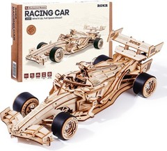 ROKR 3D Wooden Puzzle F1 Racing Car Model Kit for Adults & Teens