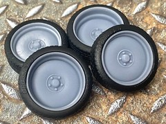 Resin 21/20 Inch “Simple Smoothies” Model car Wheels/Tires 1/24 1/25 scale