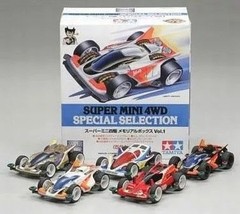 TAMIYA Super Mini 4WD Memorial Box VoL.1 Set of 5 Snap-on plastic model toy 2006