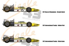 NEW Decals March 701 F1 1971 1/43rd scale for Tameo Kits by Cigale43 CDS028