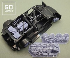 SD-AD01 1/24 Audi R8 LMS GT3 Additional Parts, NUNU Compatible, 3D Printed
