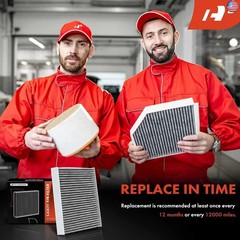 Cabin Air Filter with Activated Carbon Compatible with Porsche 911