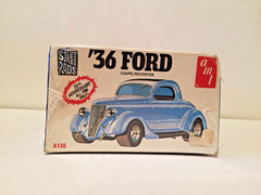 Sealed Vintage AMT ’36 1936 Ford Coupe Roadster Street Rods 1:25 Model Kit #A136
