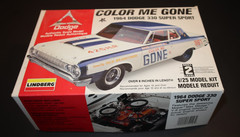 [ LINDBERG #72156 ] COLOR ME GONE 1964 Dodge 330 Super Sport 1:25 PAINT+BUILT