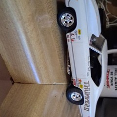 Chevrolet Chevelle White Dragster Diecast Drag Racing Car Model
