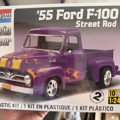 Monogram💜1955 Ford💜F-100 Street🔥Rod 1/24 Classic Cruiser Model