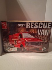 AMT Chevy Rescue Van Model Kit SEALED Molded in White RARE