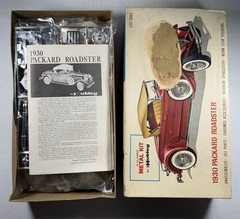 Vtg Hubley 1930 Packard Roadster Metal Model Kit 1/22 (ALL SEALED-Damaged Box)