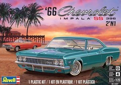 Revell 1:25 1966 Chevy Impala SS 396 2N1 Plastic Model Kit 85-4497