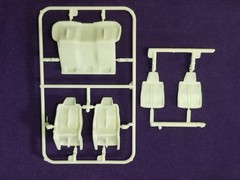 2021 Dodge Charger HELLCAT FRONT & REAR SEATS for 1:25 AMT Model Kit