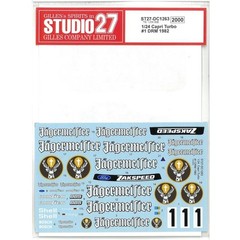 STUDIO27 Original Decals 1/24 Capri Turbo #1 DRM 1982 for TAMIYA DC1263