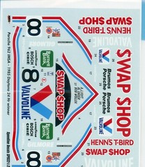 1/24 Porsche 962 Valvoline 1985 Daytona winner decal/Tamiya/ Le Mans