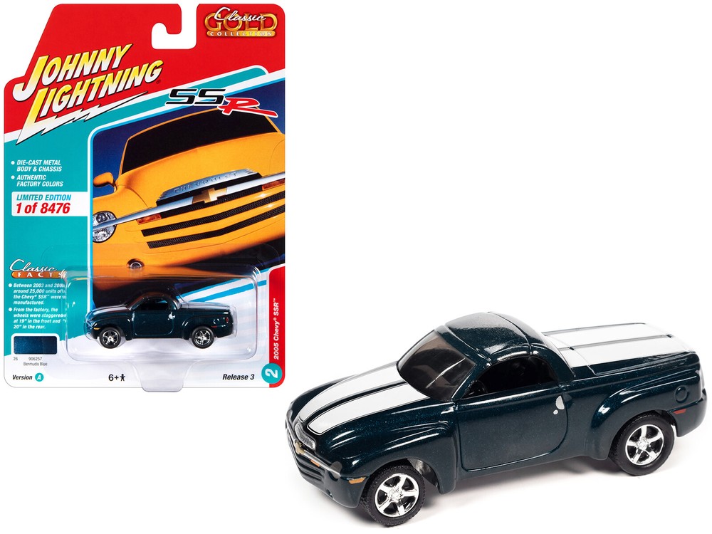 Johnny Lightning JLCG030-JLSP279A 2005 Chevrolet SSR Pickup 1/64 Diecast Model