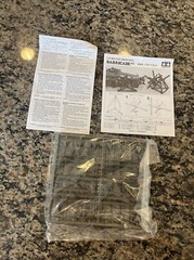 Military Miniatures Barricade Kit Tamiya 35027 WWII Diorama Model 1:35 Open Box