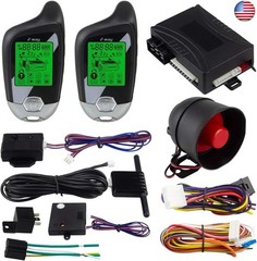 EASYGUARD EC202 2 Way car Alarm System with LCD Pager Display Remote Engine