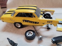 Builder Original Issue AMT 1962-65 Chevy Nova AWB Gasser model car. 1/25