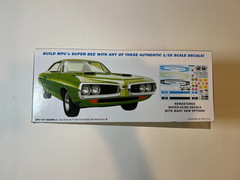 LOT OF 4 SCALE MODEL MPC AND REVELL 1/24 AND 1/25 CAR KITS.