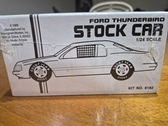Factory Sealed Blank Model Kit. Ford Thunderbird stock Car. Limited Edition.