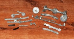 Hubley Packard Parts Suspension, Steering Gears, Link,and Spare Tire Holder 17PC