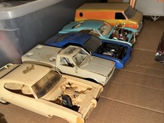 Lot Of 30 Vintage Junkyard Model Parts & Bodies Chevelle Vans Harley Trailer GTO