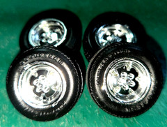 CUSTOM CHROME MAG WHEELS GOODYEAR POLYGLAS GT L60-15 TIRES FORD MUSTANG MACH 1
