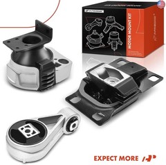 A-Premium 3PCS Engine Motor Mount Transmission Mount and Torque Strut Mount Set