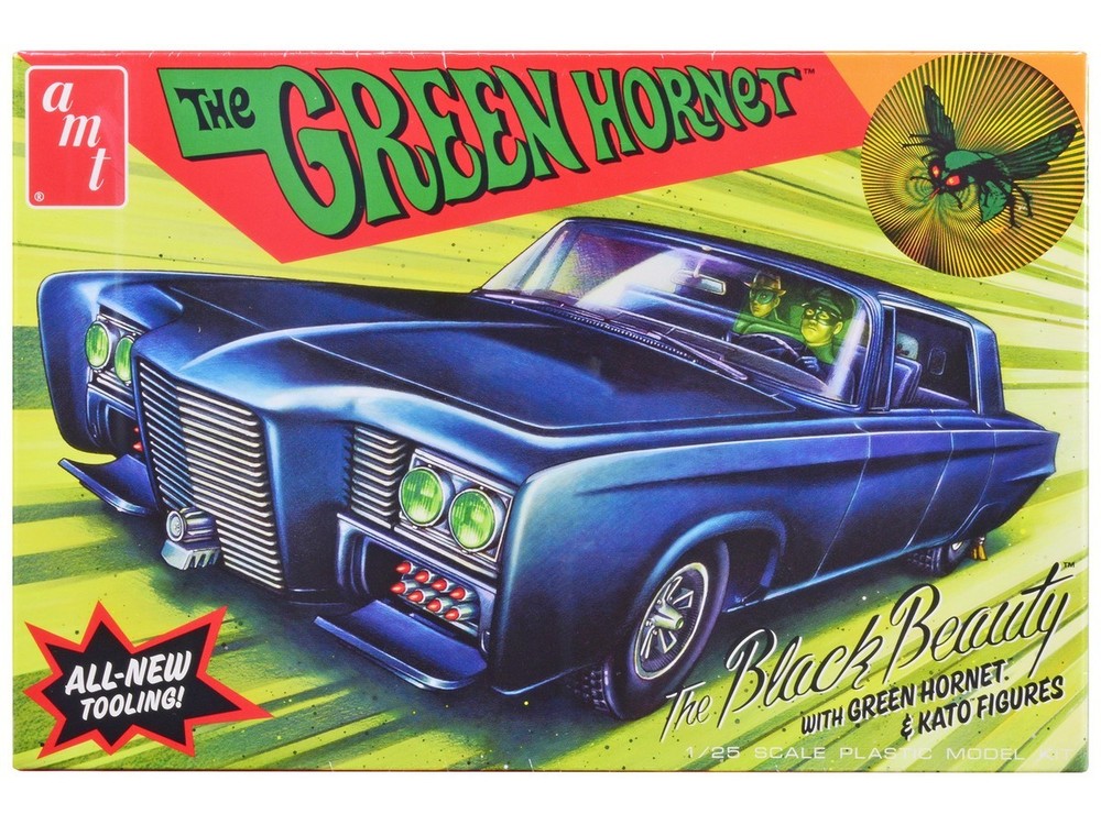 AMT 1/25 Scale Black Beauty Car Model Kit with Figures | Classic 1960s TV Series