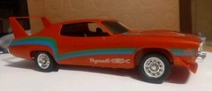 Built 74 Plymouth GTX 440 6 Pak Road Runner 1/25 Scale Model Mopar Muscle Car