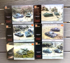 6 X PEGASUS 1/72 WW II RUSSIAN / SOVIET TANKS 2 PER BOX PLASTIC MODEL KITS F/S